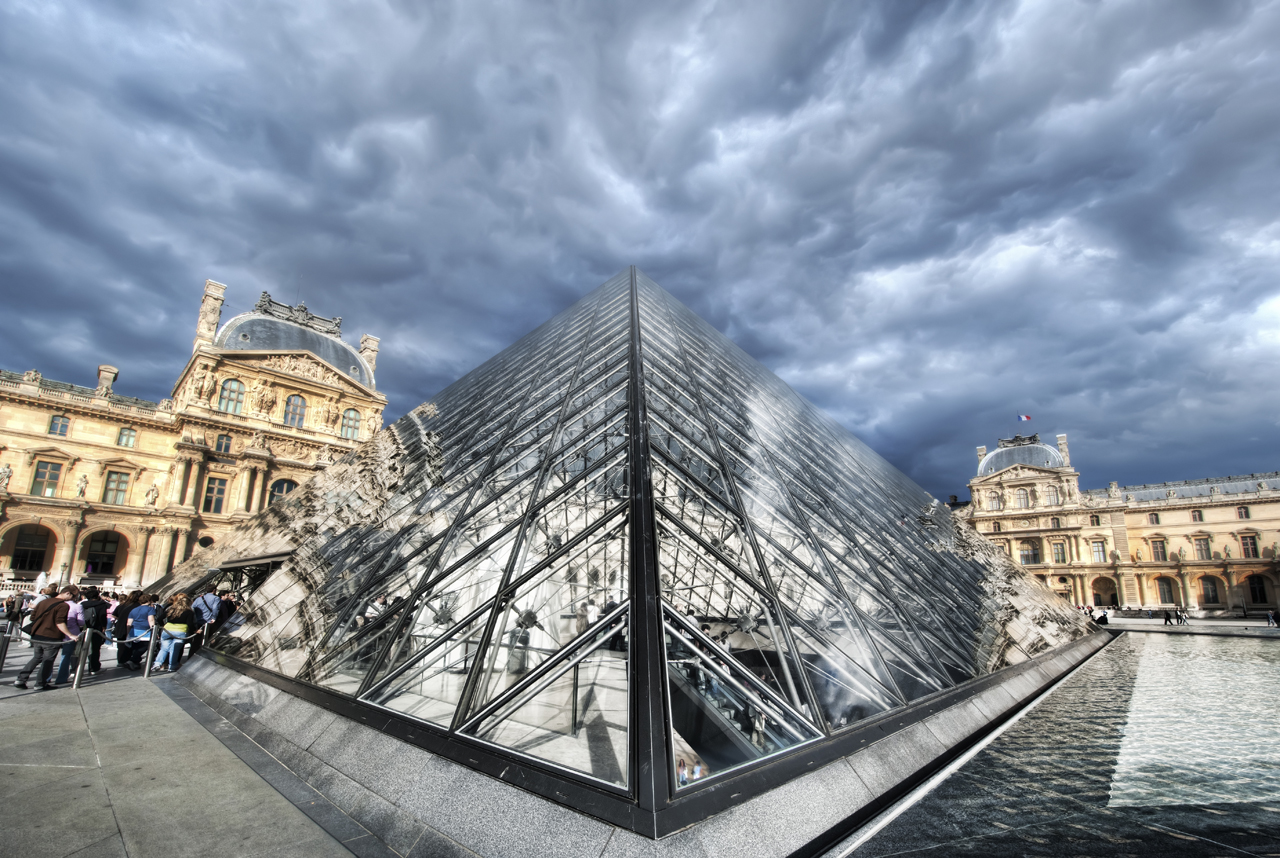 The Pyramid at the Louvre in Paris