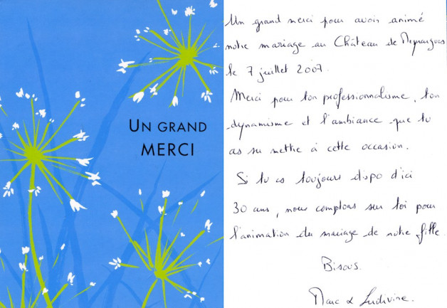 Les mariés SR Ludi et Marc